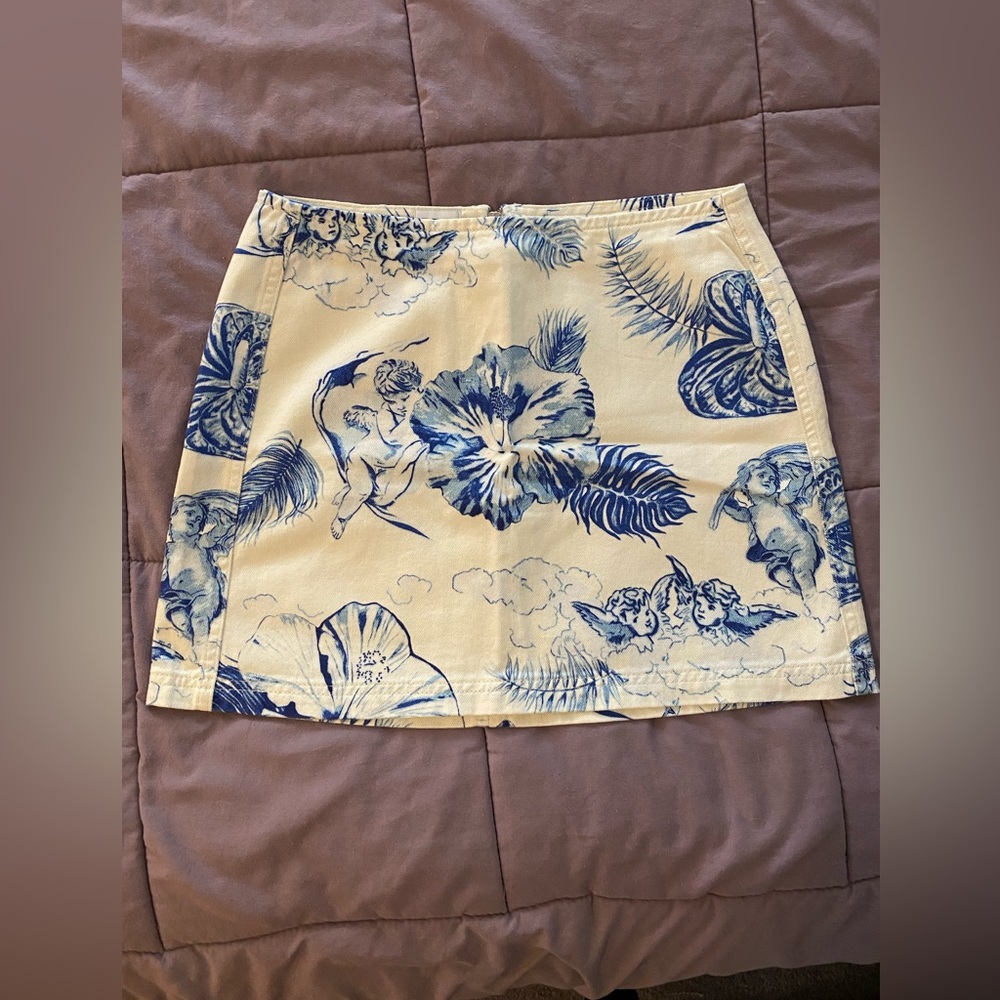 BDG Angel Patterned Mini Skirt